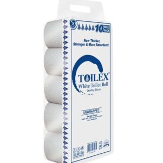 Toilex White Tissue 10pack