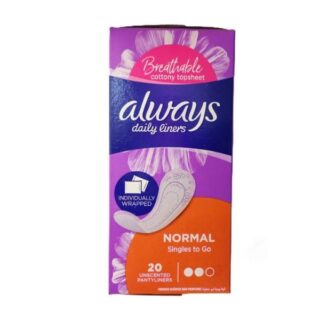 Always Unscented Panty Liners 20 Pieces