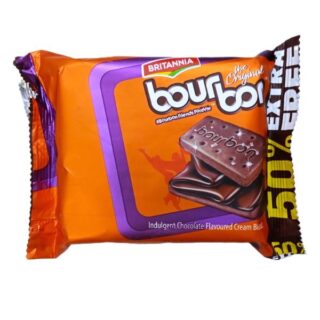 Britannia Bourbon Chocolate Flavoured Cream Biscuits 100g
