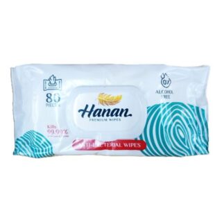 Hanan Antibacterial Alcohol Free Wipes 80pieces