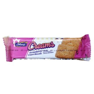 Manji Strawberry Cream Biscuits 78g