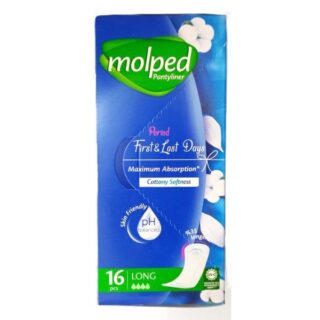 Molped Long First & Last Panty Liner 16pieces