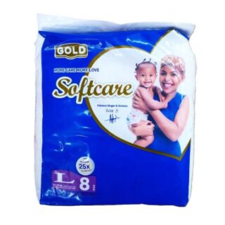 Softcare Large Baby Diapers 8pieces