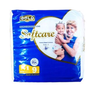 Softcare Medium Baby Diapers 9pieces
