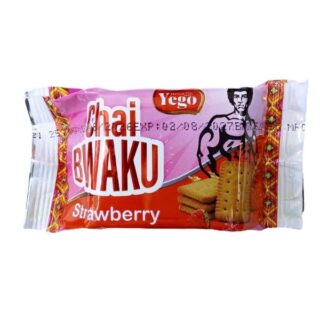 Yego Strawberry Bwaku Chai Biscuits 25g